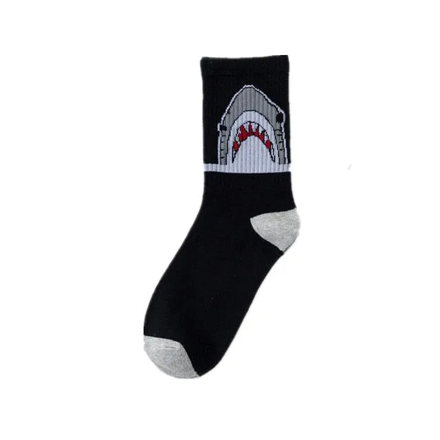 Unisex Sports Socks:  Shark Fun