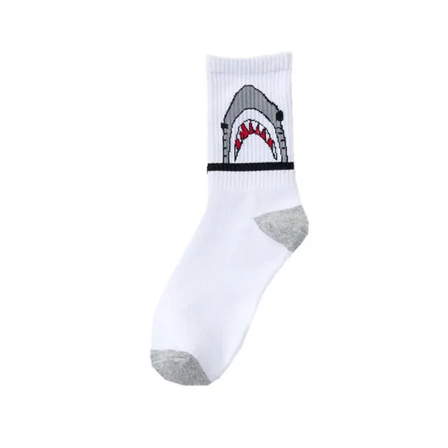 Unisex Sports Socks:  Shark Fun