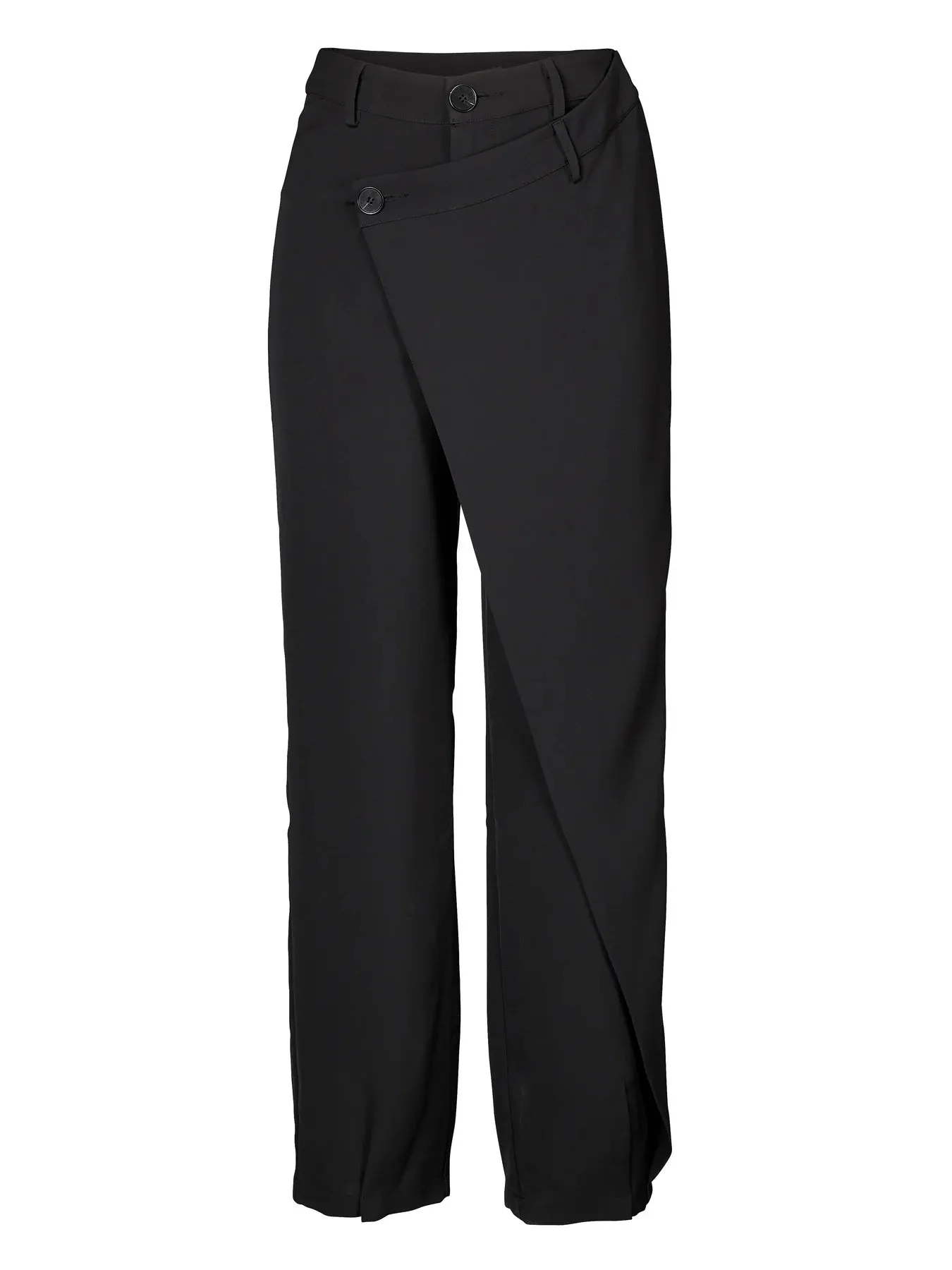 Vian Asymmetrical Trousers - Black