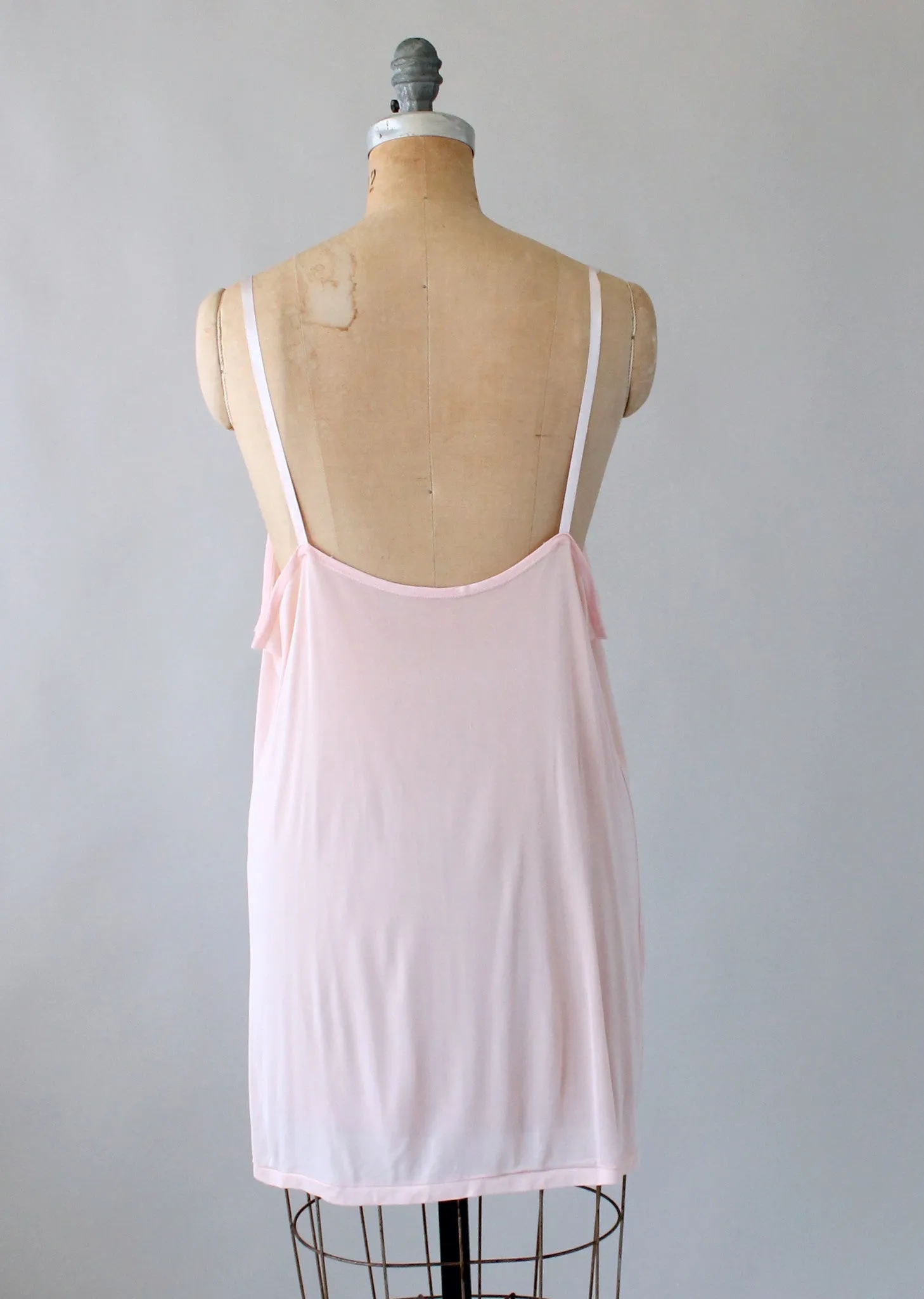 Vintage 1940s Rayon Knit Camisole Tank