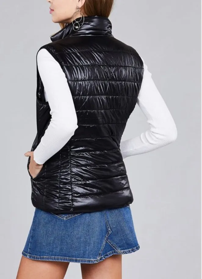 WOMEN QUILTED PADDING BUBBLY VEST