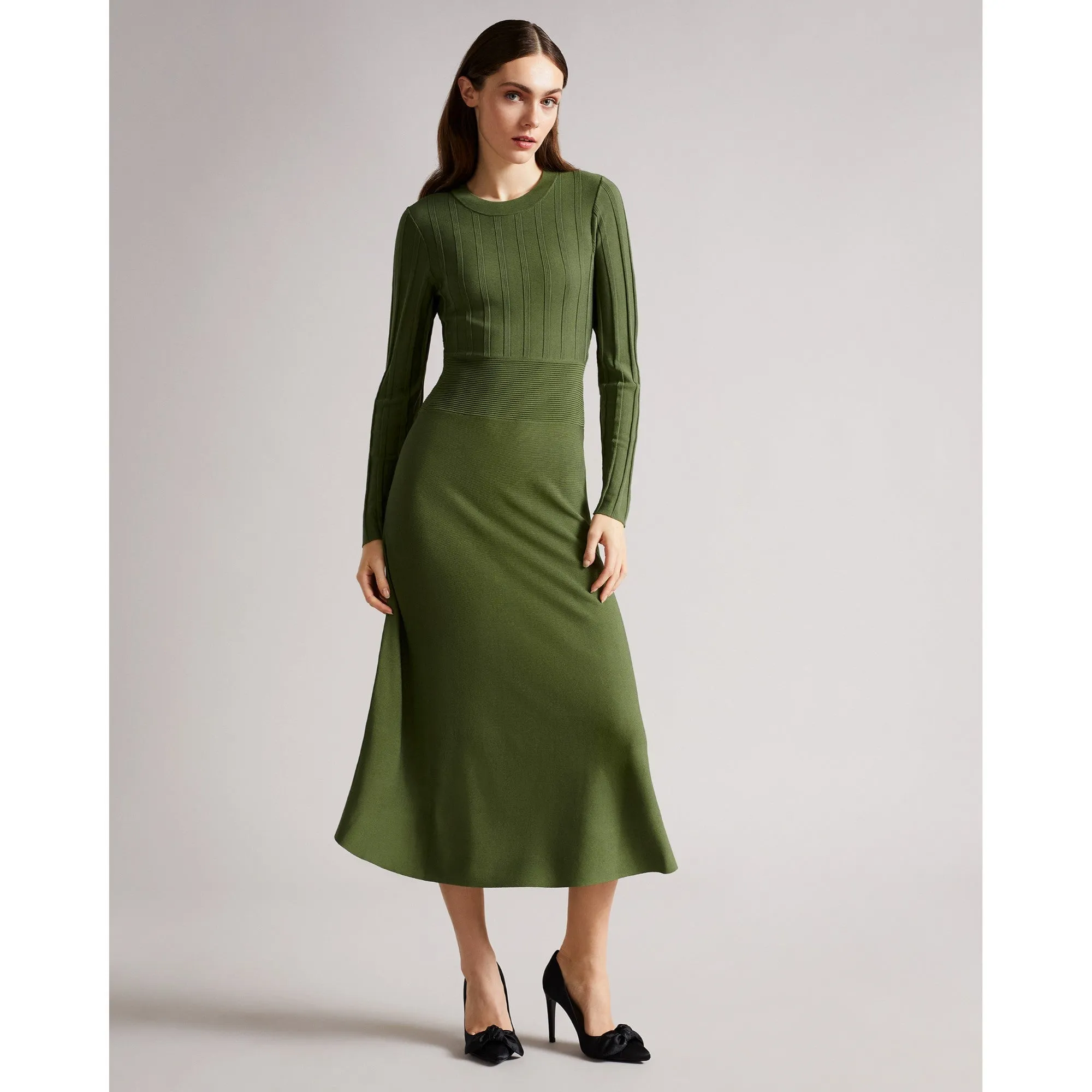 Women Wmd-Aimyy- Open Back Knit Dress - Green