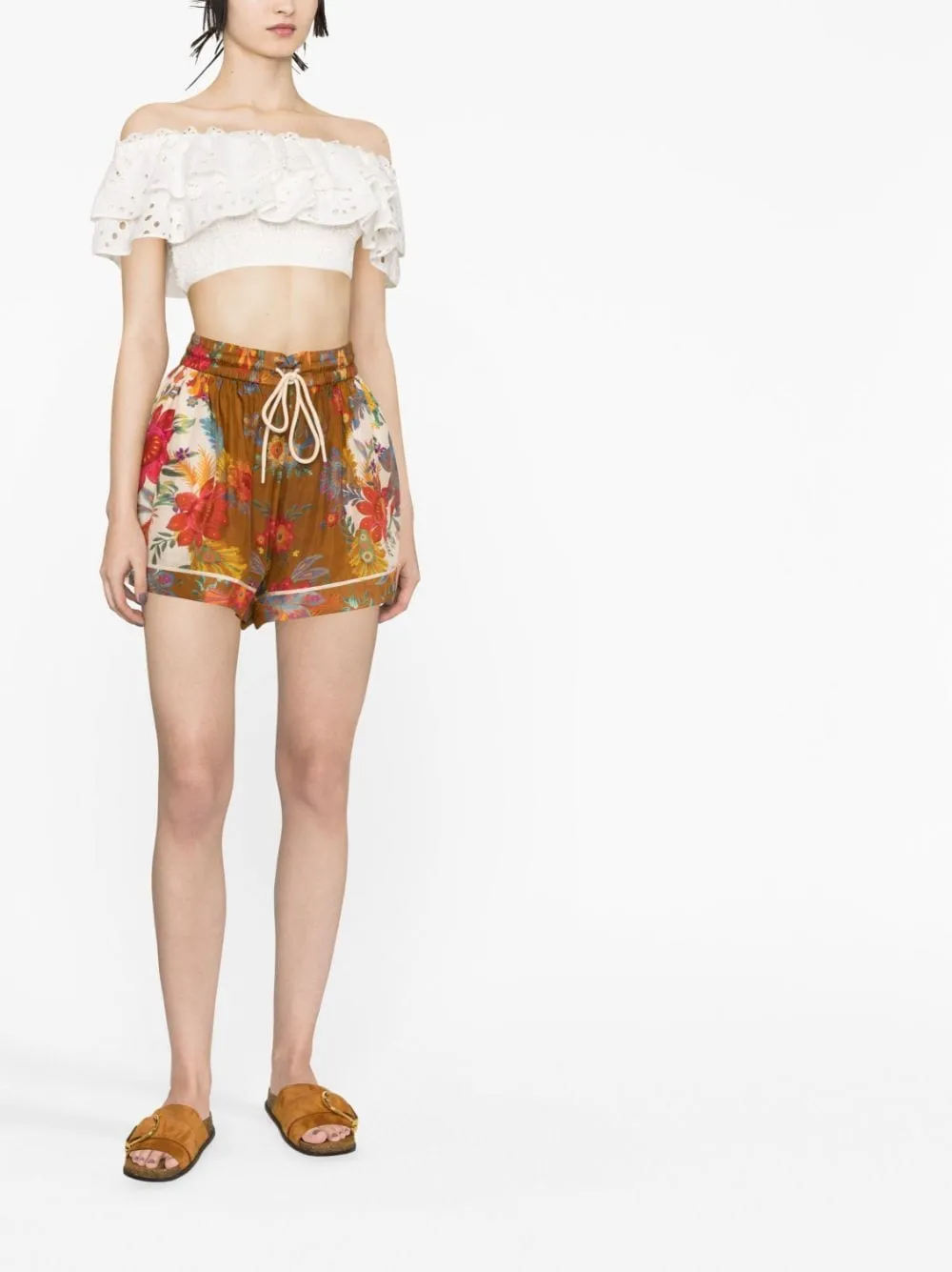 Zimmermann Shorts Brown